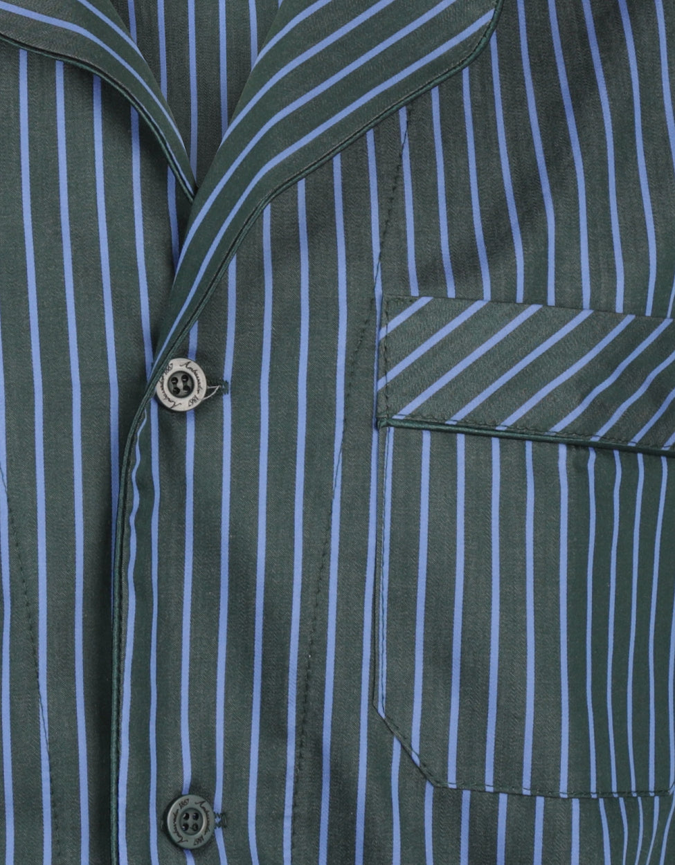 Pyjama | Green/Blue stripe