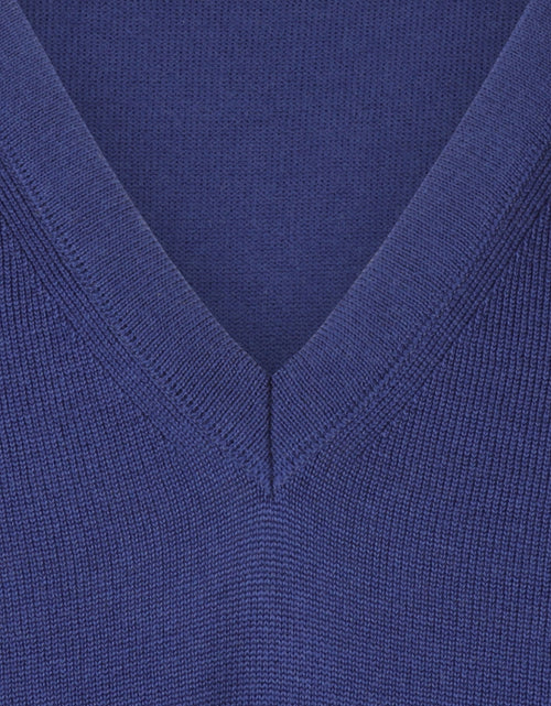 Maerz Slipover Merino Wol | Blauw