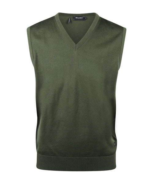 Maerz Slipover Merino Wol | Groen