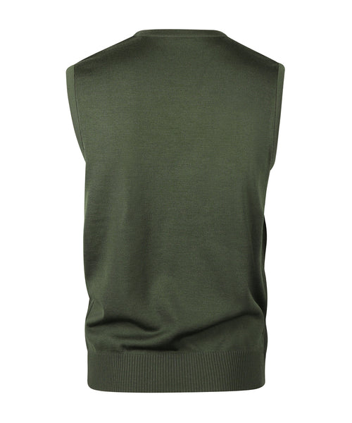 Maerz Slipover Merino Wol | Groen