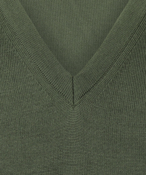 Maerz Slipover Merino Wol | Groen