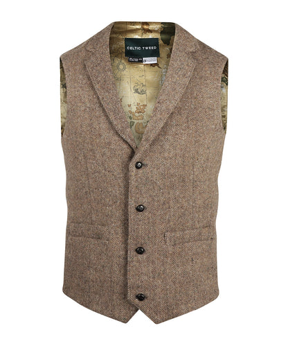 Irische Tweedweste | Braun