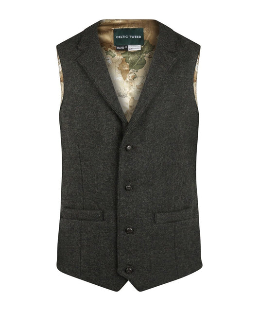 Irish Tweed Gilet | Green