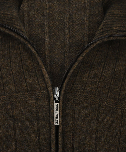 Noble Wilde Zip Vest Lancaster | Brown