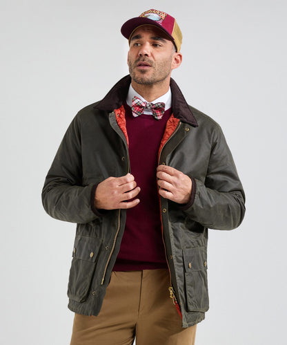 Traditionelle Wachsjacke | Oliv