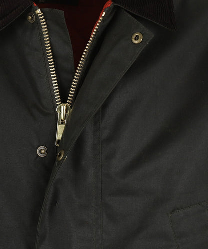 Traditionelle Wachsjacke | Oliv