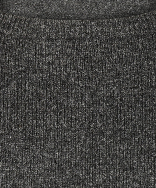 Pullover Lamswol ronde hals | Antraciet Grijs