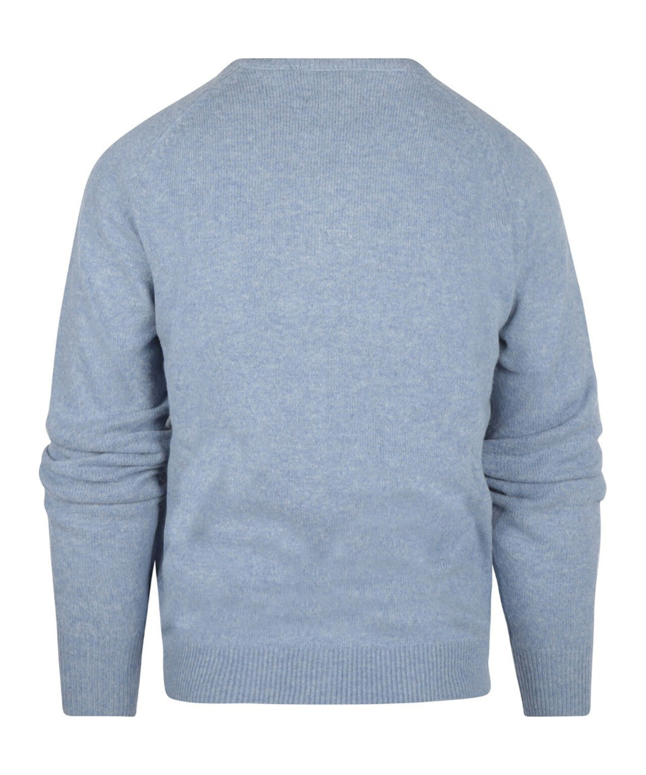 Rundhalspullover aus Lammwolle | Blau