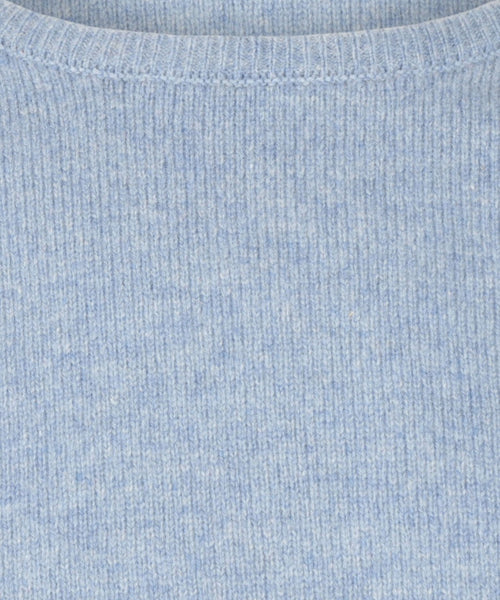 Pullover Lamswol ronde hals | Blauw