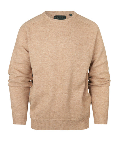 Lamswol Ronde Hals Pullover | Pecan Bruin