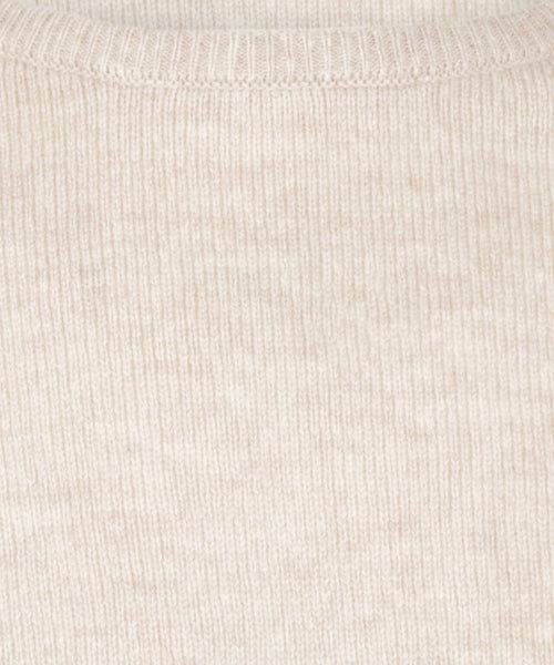 Pullover Lamswol ronde hals | Bruin