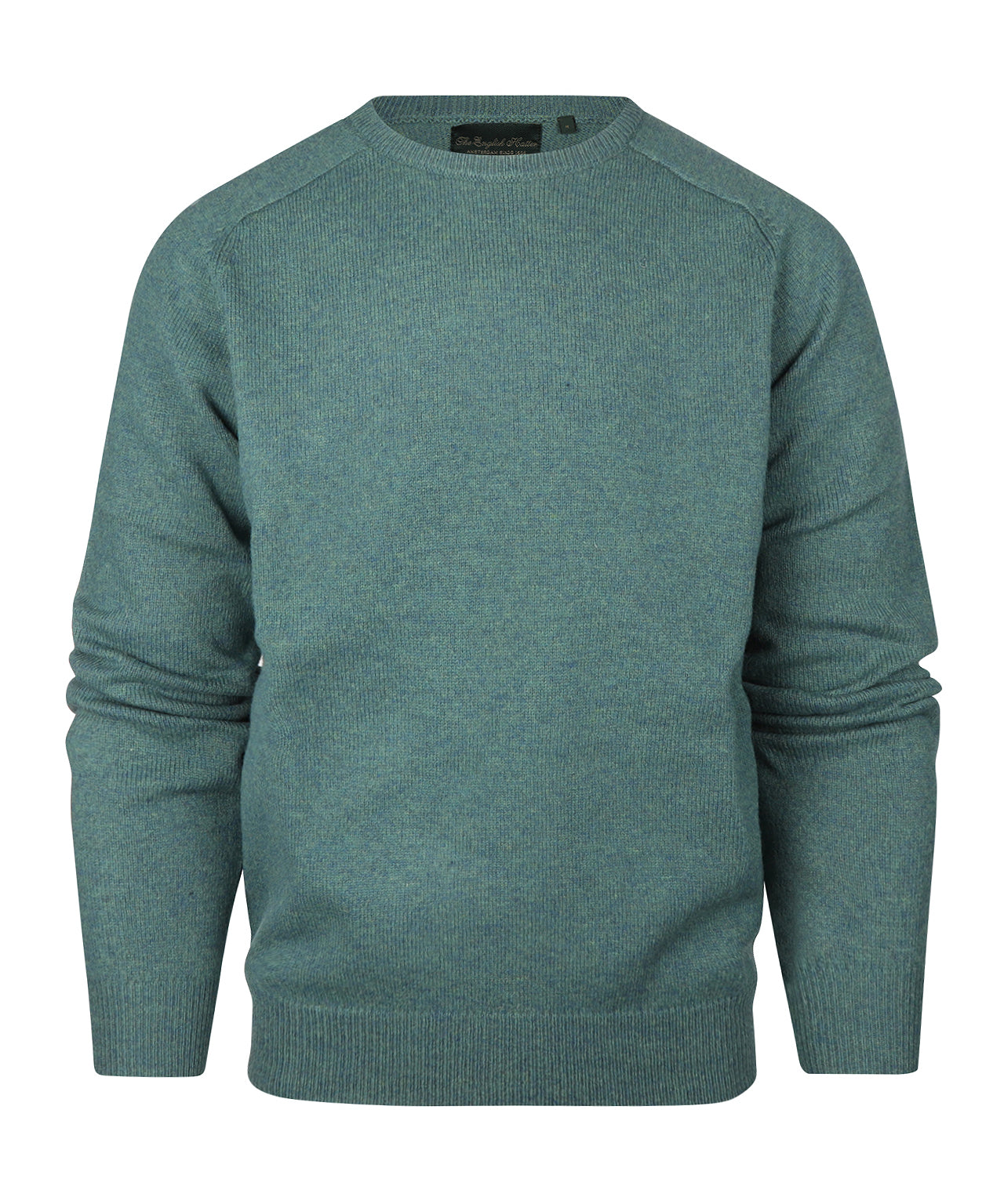 Lamswol Ronde Hals Pullover | Blauwgroen