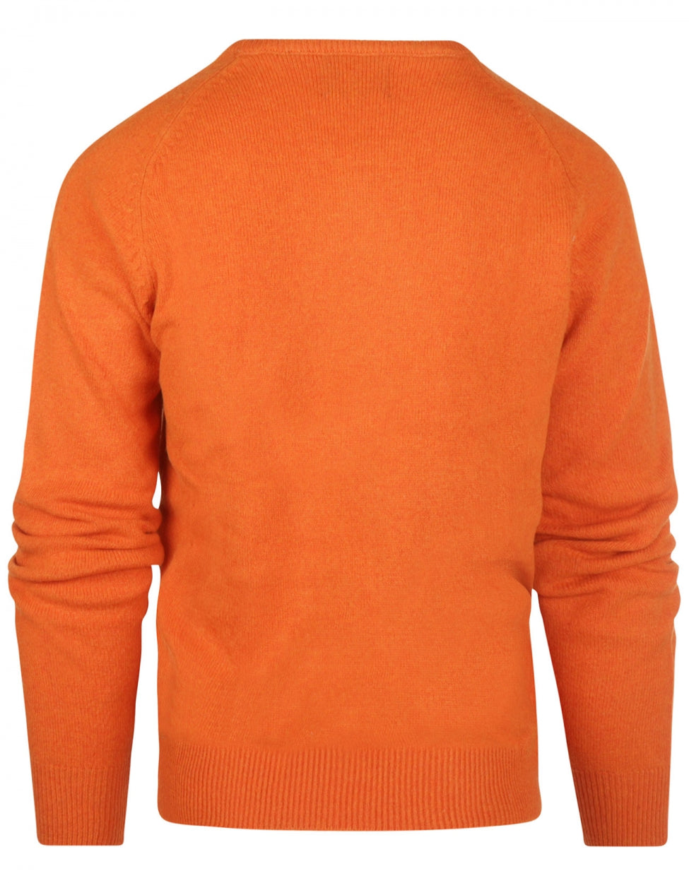 Pullover Lambswool round neck | Orange