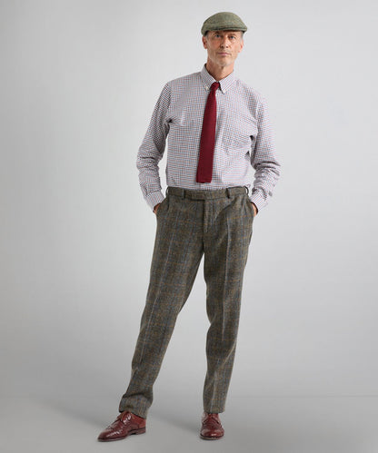 Shirt Button Down | Bordeaux Multi Ruit
