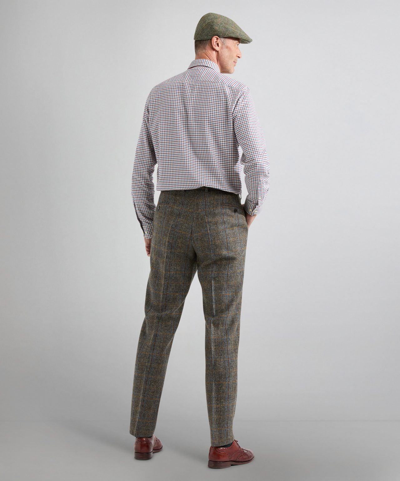 Shirt Button Down | Bordeaux Multi Ruit