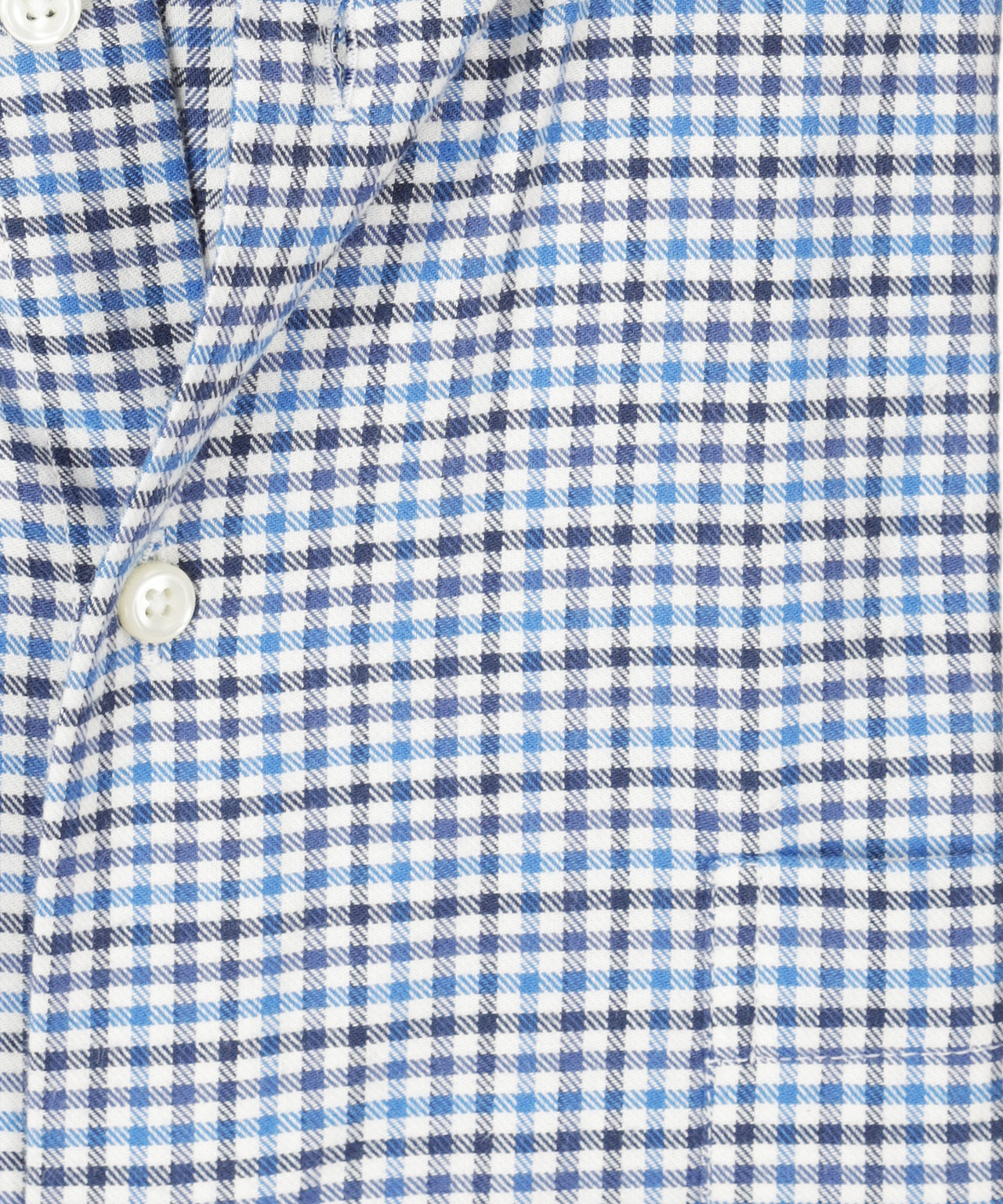 Shirt Button Down | Blauw Navy Ruit