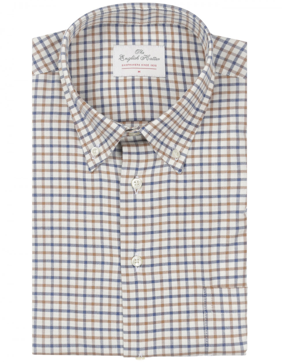 Shirt Button Down | Navy Bruin Ruit