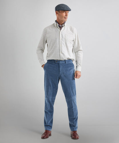 Shirt Button Down | Blauw Navy Ruit