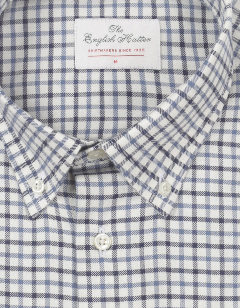 Shirt Button Down | Blauw Navy Ruit