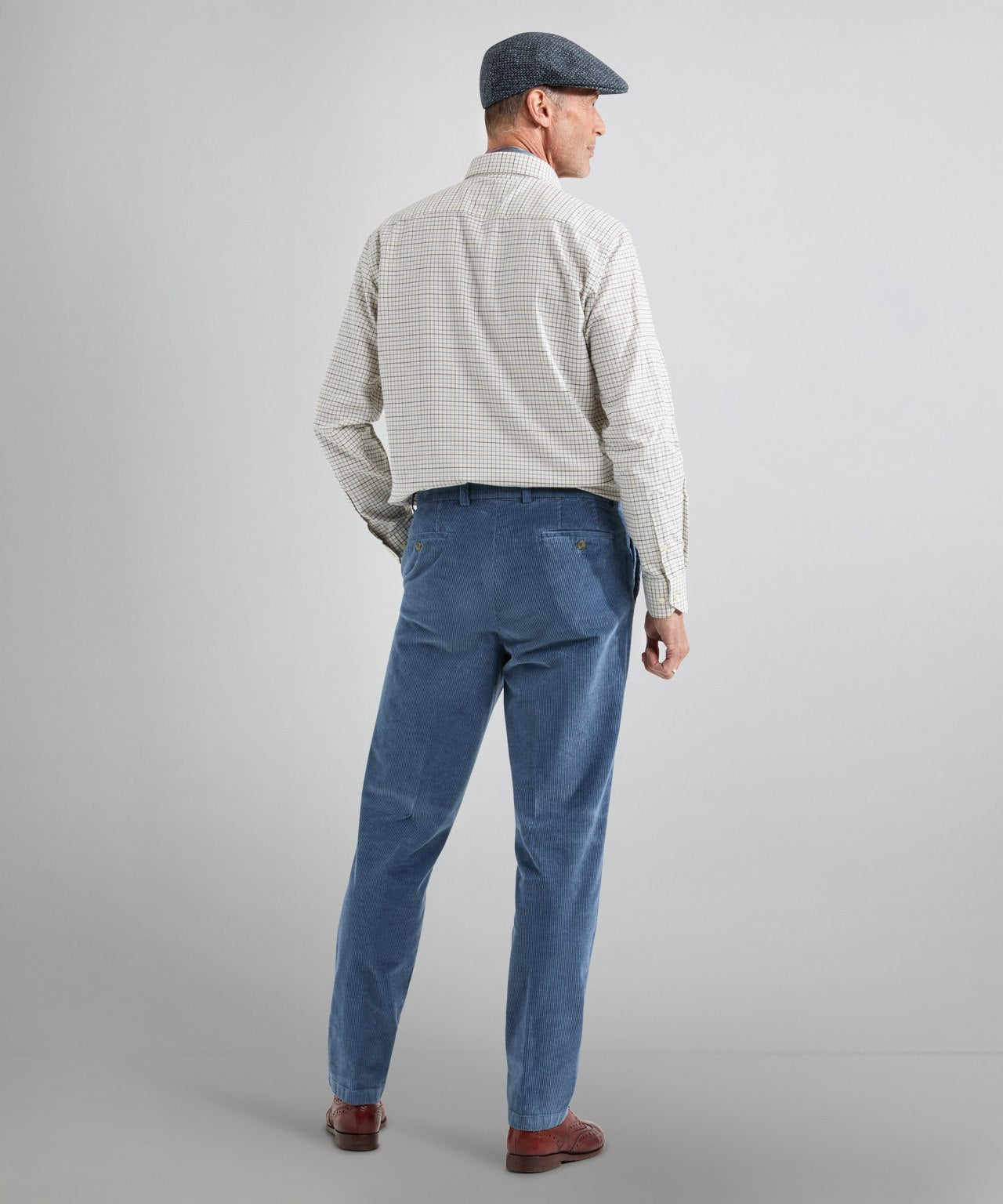 Shirt Button Down | Blauw Navy Ruit