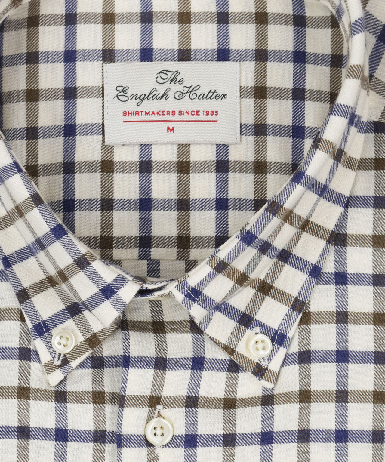 Shirt Button Down | Navy Bruin Ruit