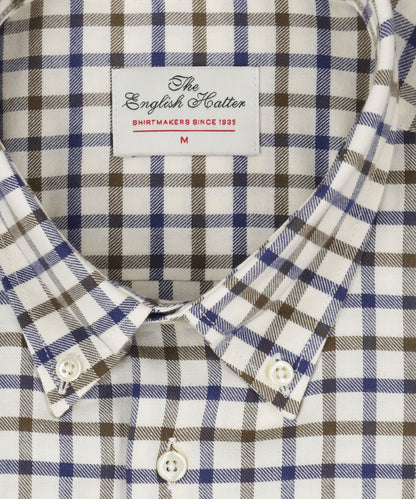 Shirt Button Down | Navy Bruin Ruit