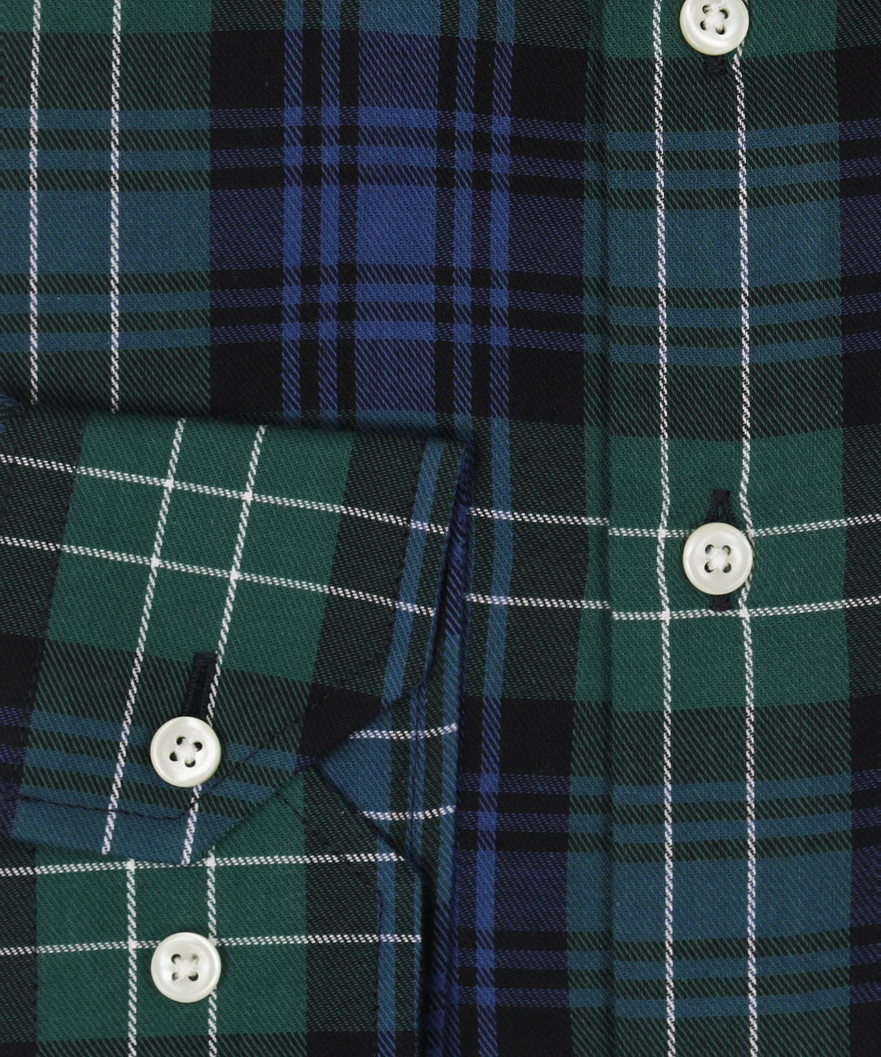 Baumwollhemd mit Knopfleiste, normale Passform | Grün