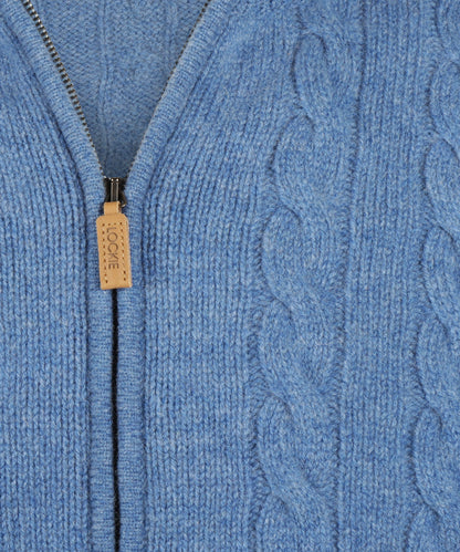 William Lockie Cable Cardigan with Zipper | Jeans