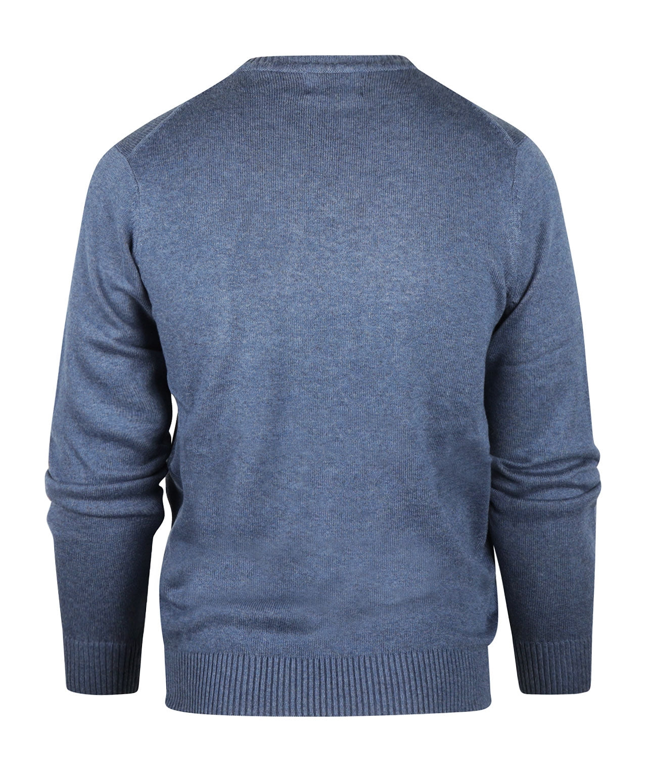 Katoen V-Hals Pullover | Light Indigo
