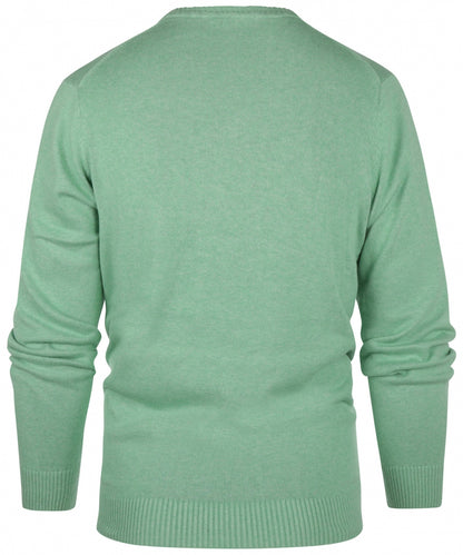 Katoenen V-Hals Pullover |