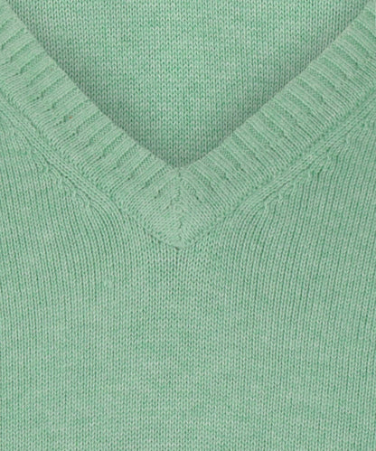 Katoenen V-Hals Pullover |