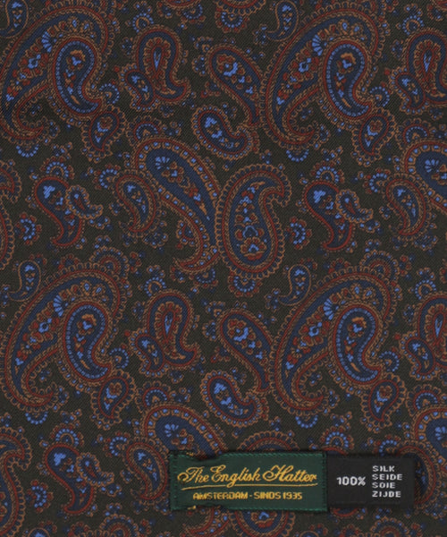 Zijden sjaal met wollen tegenvoering | Groen