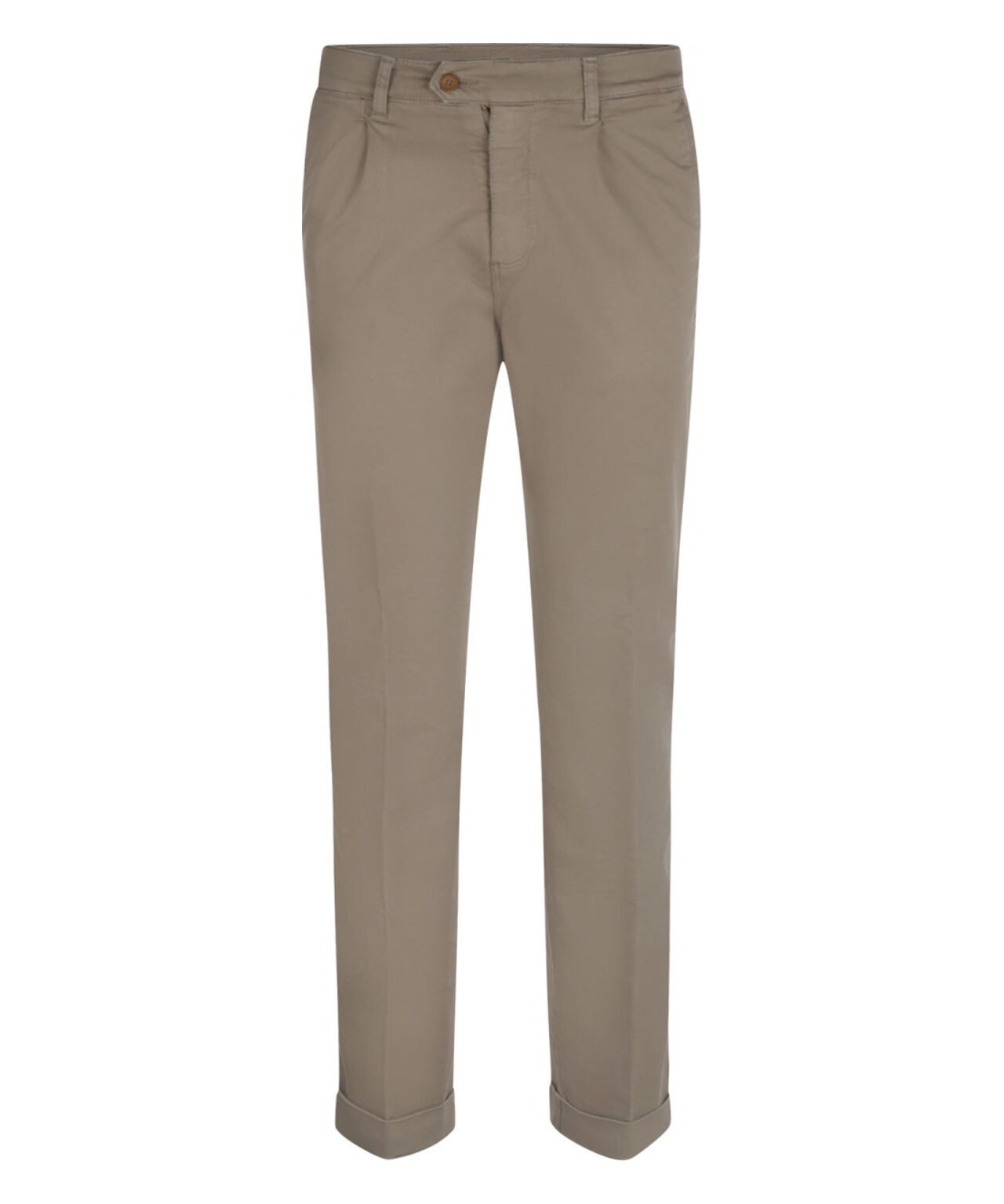 Boston Trousers Pleated and Turn-up | Brown