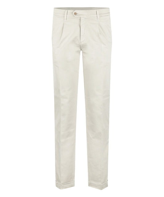 Boston Trousers Pleated and Turn-up | Brown