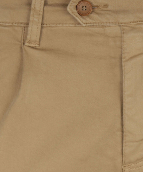 Pantalon Boston Bandplooi en Omslag | Bruin
