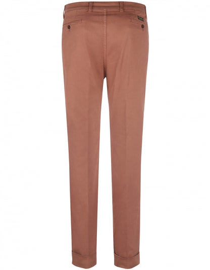 Boston Trousers Pleated and Turn-up | Brown