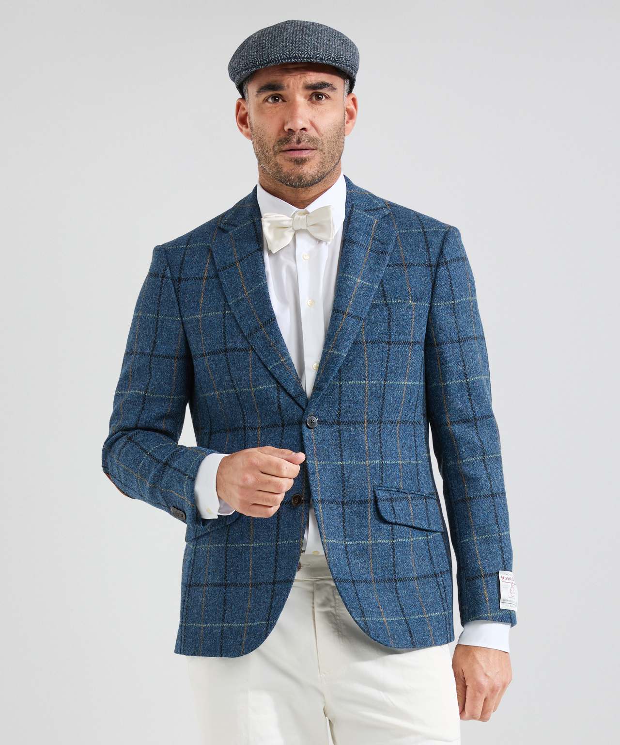 Colbert Harris Tweed | Blauw melange ruit