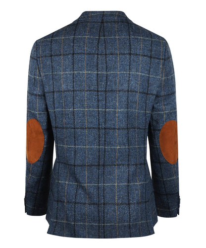 Colbert Harris Tweed | Blauw melange ruit