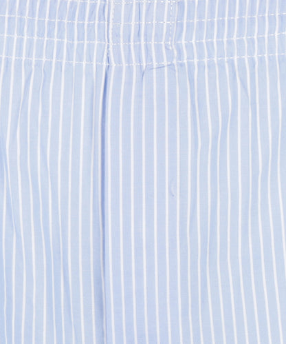 Katoenen Boxershort | Licht Blauw Streep Fijn