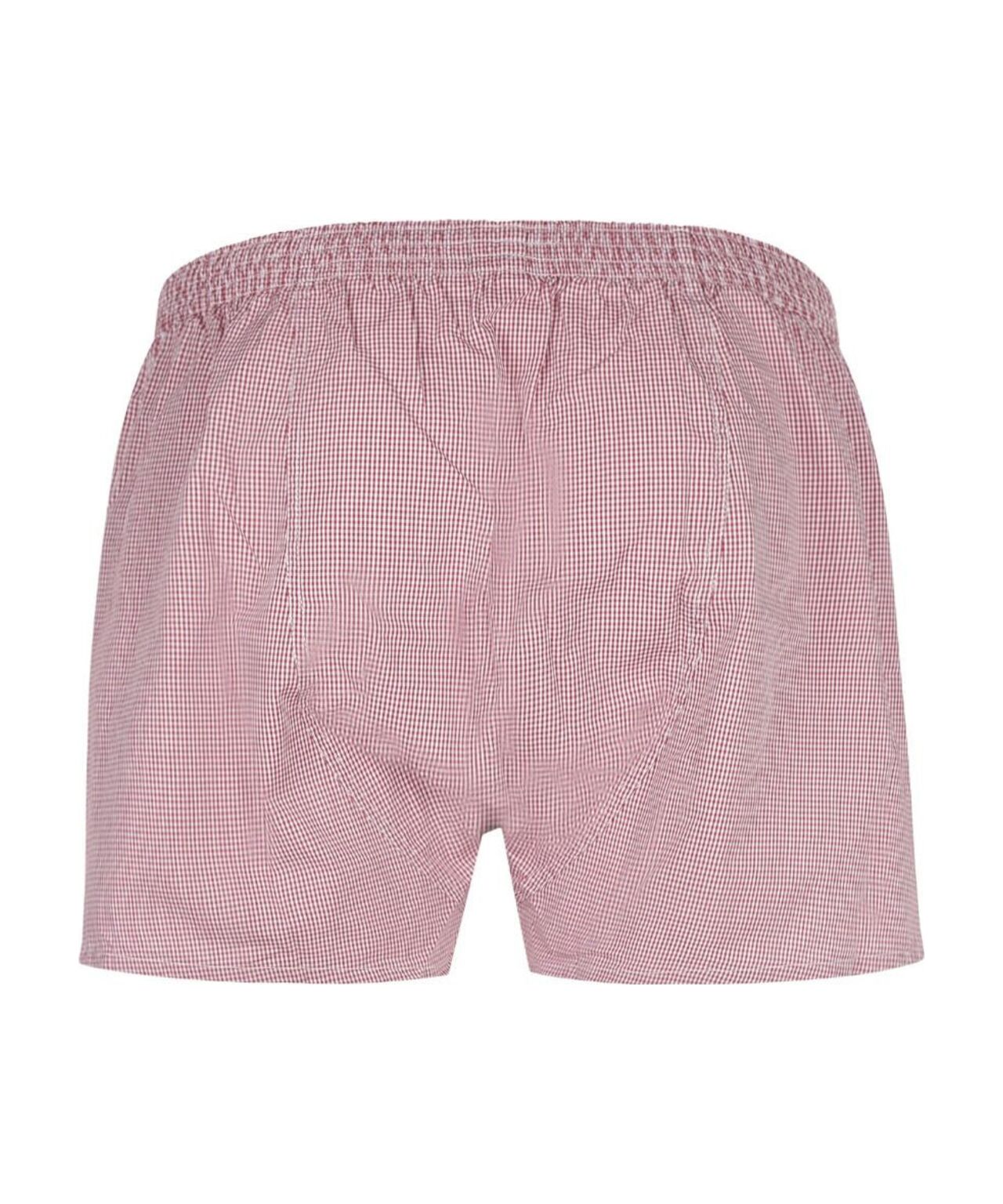 Katoenen Boxershort | Rood Ruit Fijn