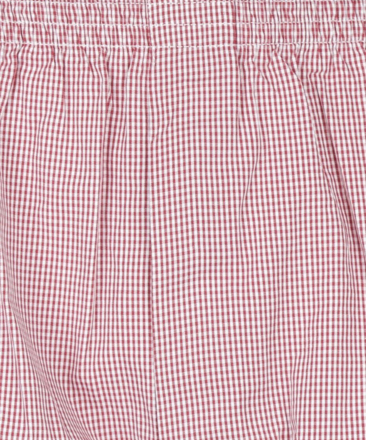 Katoenen Boxershort | Rood Ruit Fijn