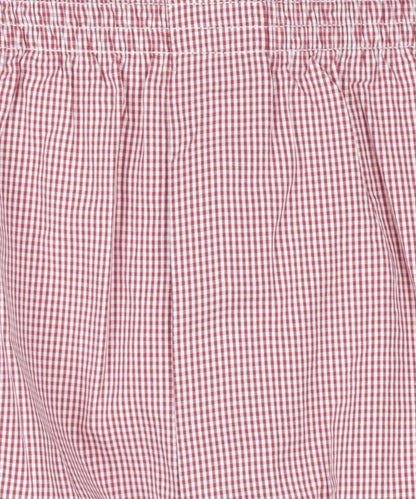 Katoenen Boxershort | Rood Ruit Fijn
