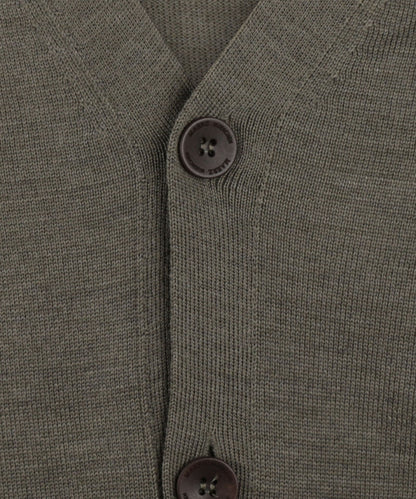 Maerz klassische Strickjacke mit Knöpfen | Grün