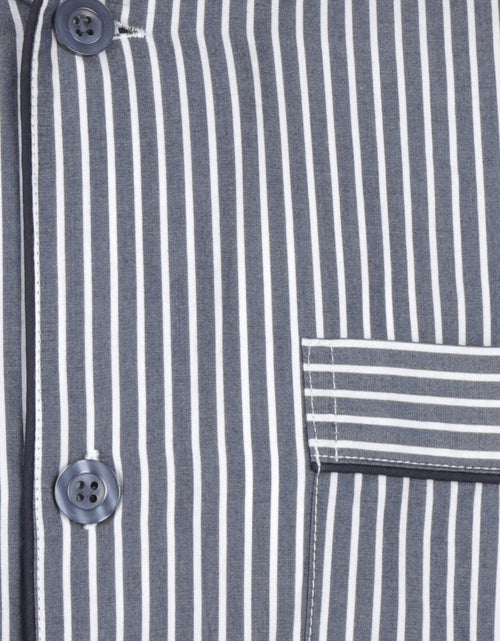 Pyjama set klassiek gestreept | Blauw