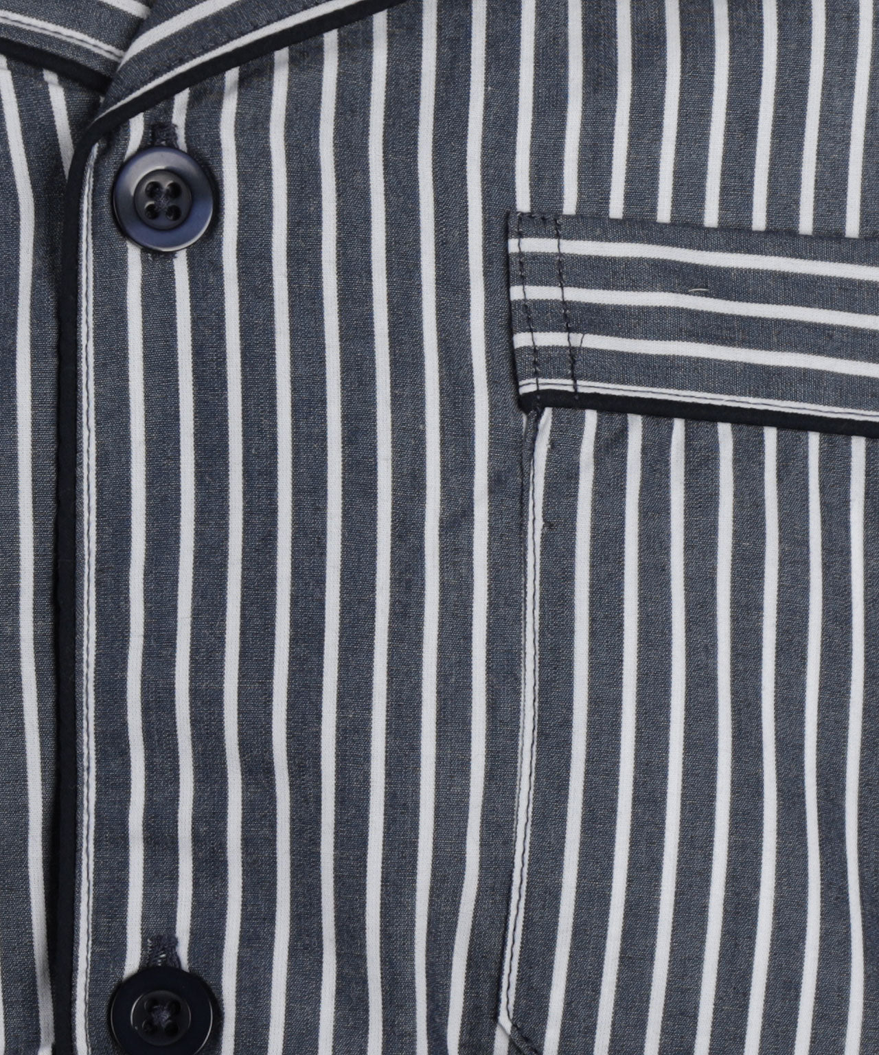 Klassischer gestreifter Pyjama | Blau