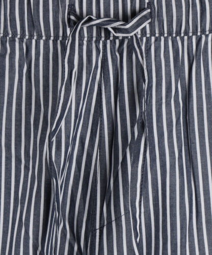 Klassischer gestreifter Pyjama | Blau