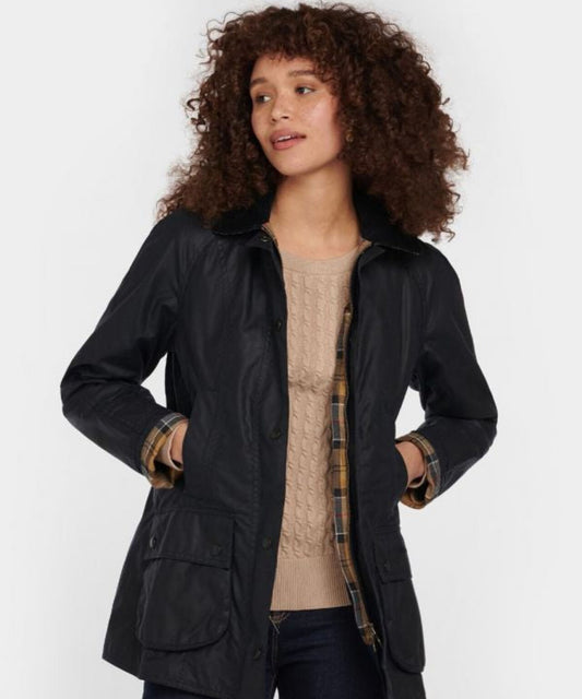 Barbour Classic Beadnell Wax Jacket Women | Navy Blue