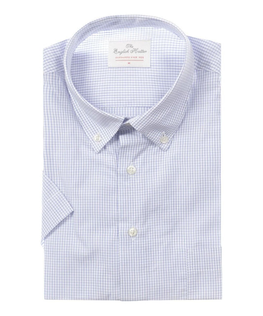 Shirt cotton short sleeves | Blue