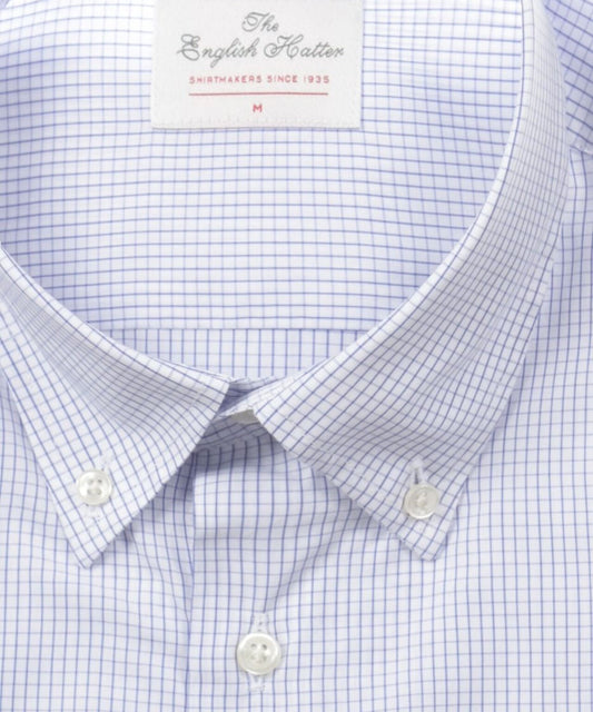 Shirt cotton short sleeves | Blue