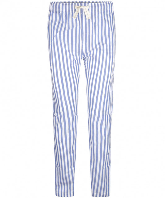 Pyjamabroek Katoen | Blauw Wit Streep